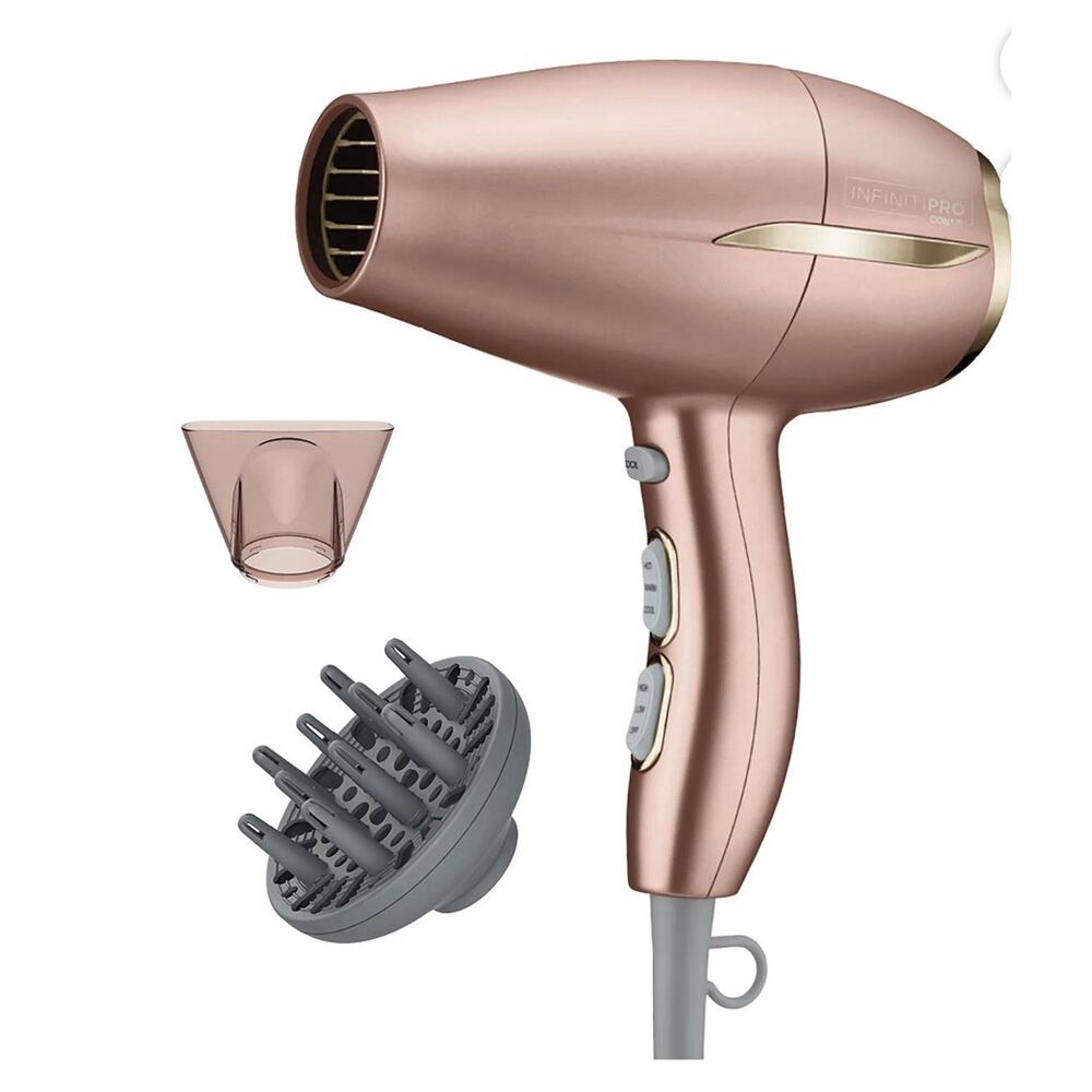 Conair 753 Infiniti Pro Frizz-Free Compact Dryer. With Attachments Open Box
